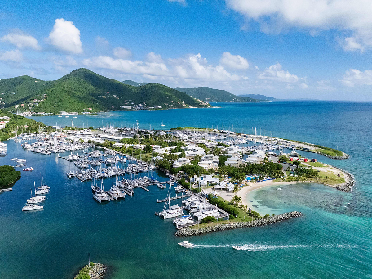 Nanny Cay Marina in the BVI
